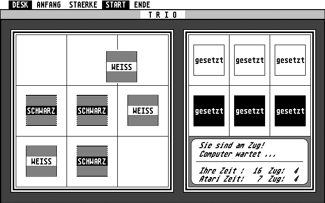 Trio atari screenshot
